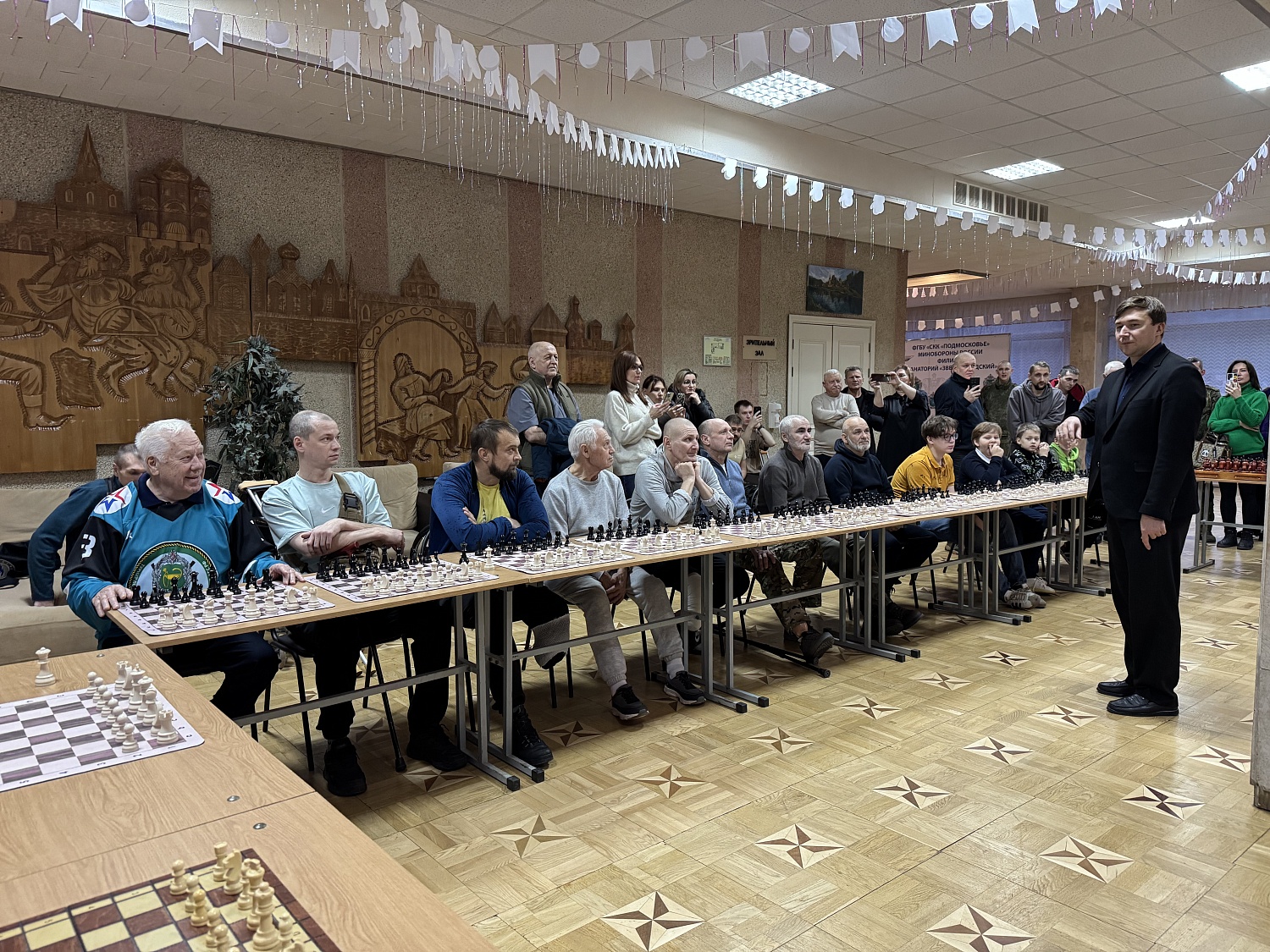 В филиале клинический санаторий «Звенигородский» открылся 15-й шахматный клуб гроссмейстера Сергея Карякина.